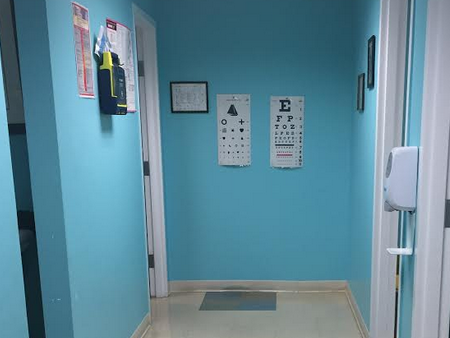 inside the clinic corridor at SMCC